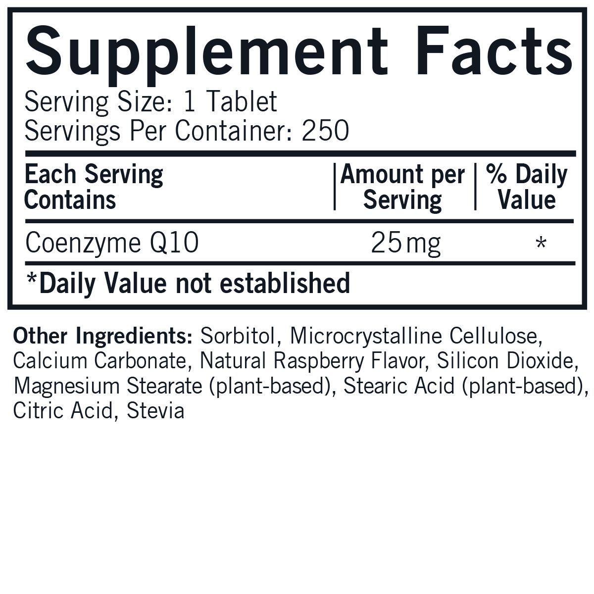 Coenzyme Q10 25 mg Children's Chewable Tablets (CoQ10)