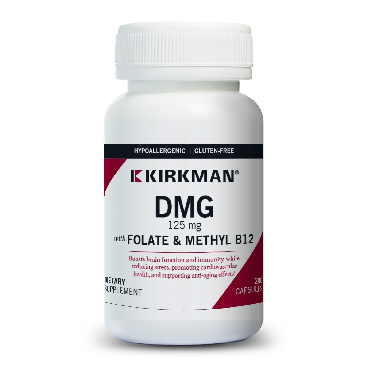 DMG 125 mg with Folate and Methyl B12 - Hypoallergenic Overstock