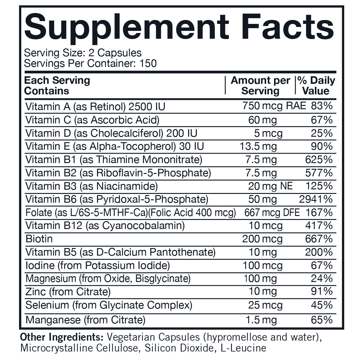 Nu-Thera Mulitvitamin with P5P Hypo