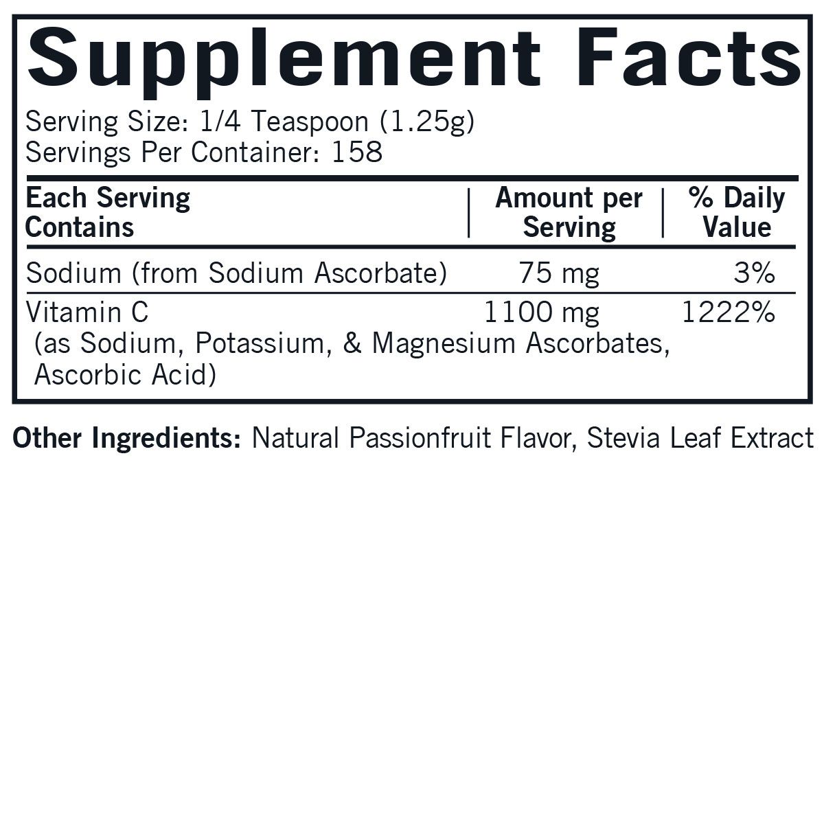 Buffered Vitamin C Powder - Flavored