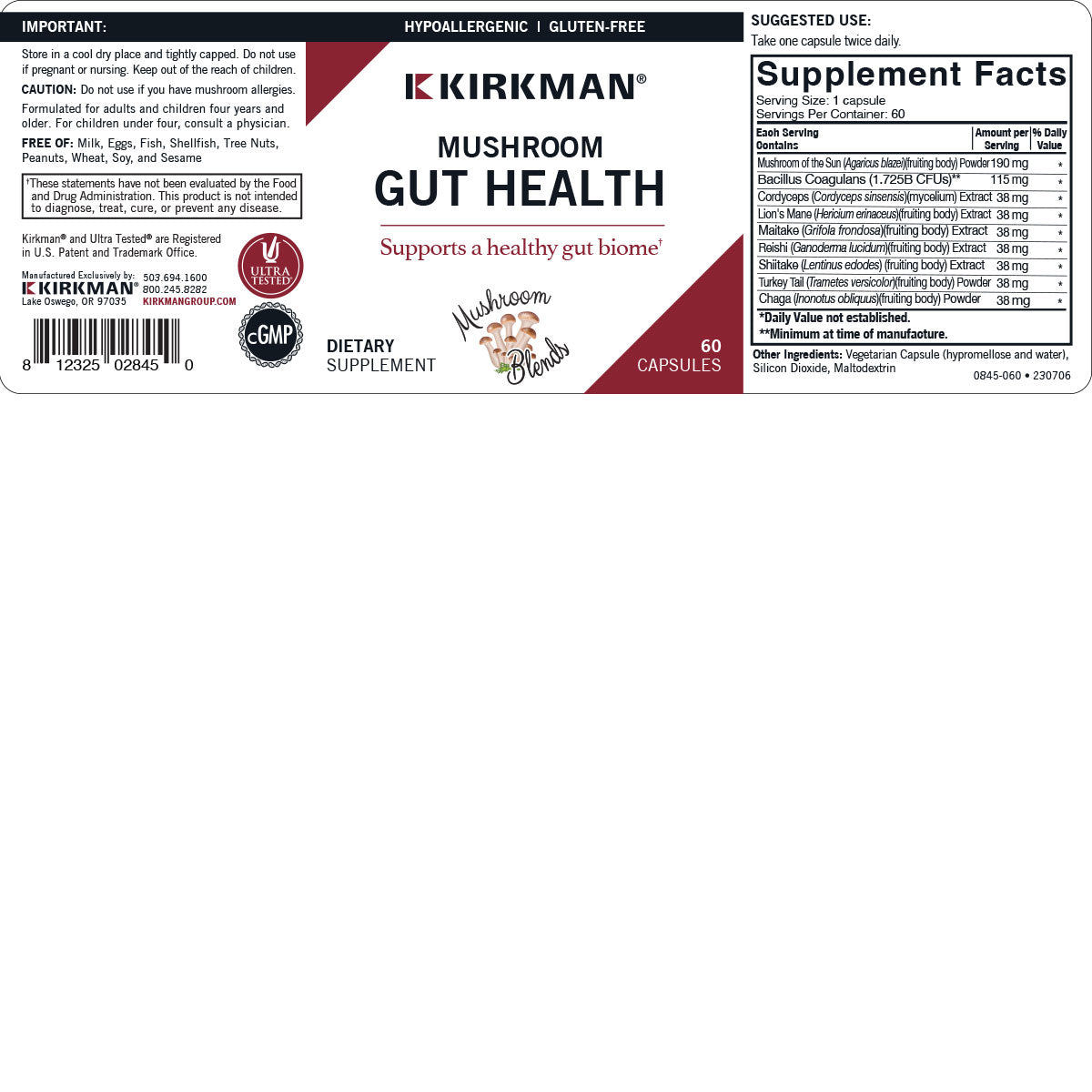 Mushroom Gut Health