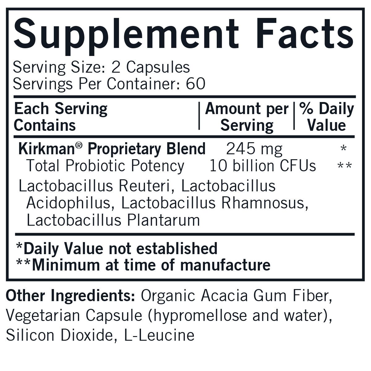 Lactobacillus Reuteri Plus