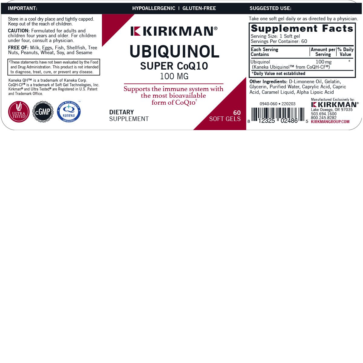 Ubiquinol Super CoQ10 100 mg